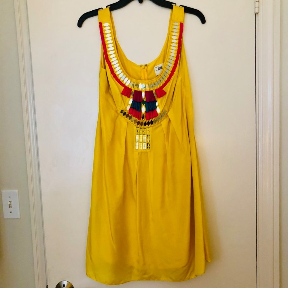 Milly Yellow Silk Dress